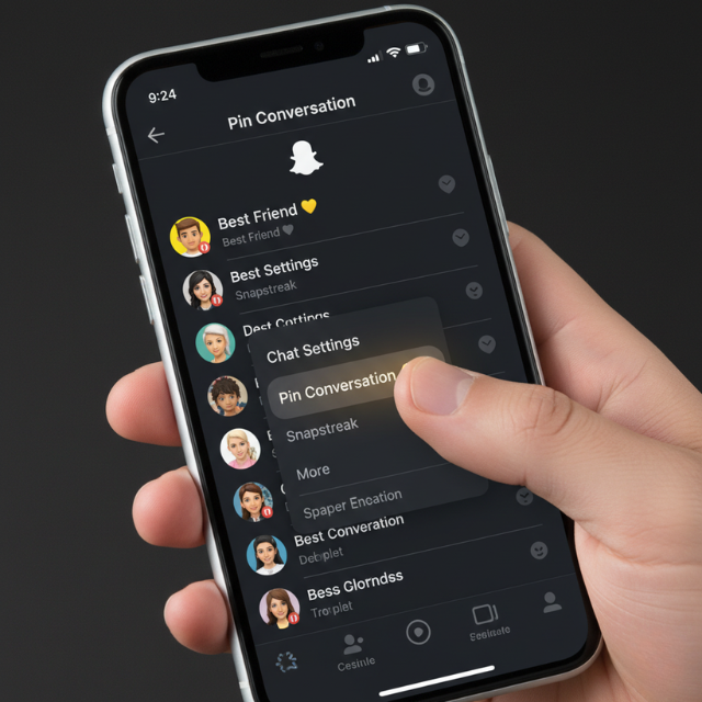 Pin Conversation Snapchat
